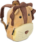 All Kids United Kinderrucksack Für Kleinkinder Kindergarten Rucksack Für Kinder Backpack Schultasche Tier-Rucksäcke 1-4 Jahre, Robust, Leichtgewichtig, Flauschig & Ergonomische Träger (Löwe)