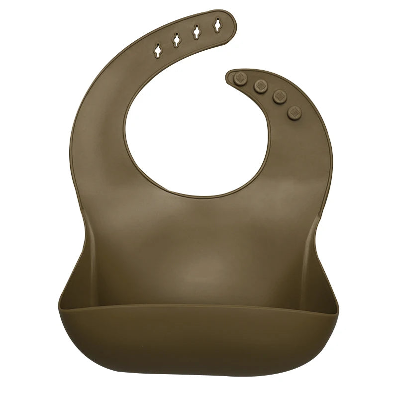 Best Gifts for Newborns Solid Silicone Baby Feeding Bibs Burp Cloths Bandana Fashionable Aprons Babador Breastplate Baby Stuff
