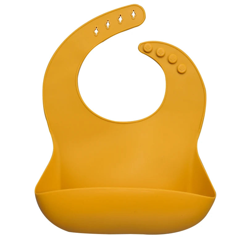 Best Gifts for Newborns Solid Silicone Baby Feeding Bibs Burp Cloths Bandana Fashionable Aprons Babador Breastplate Baby Stuff