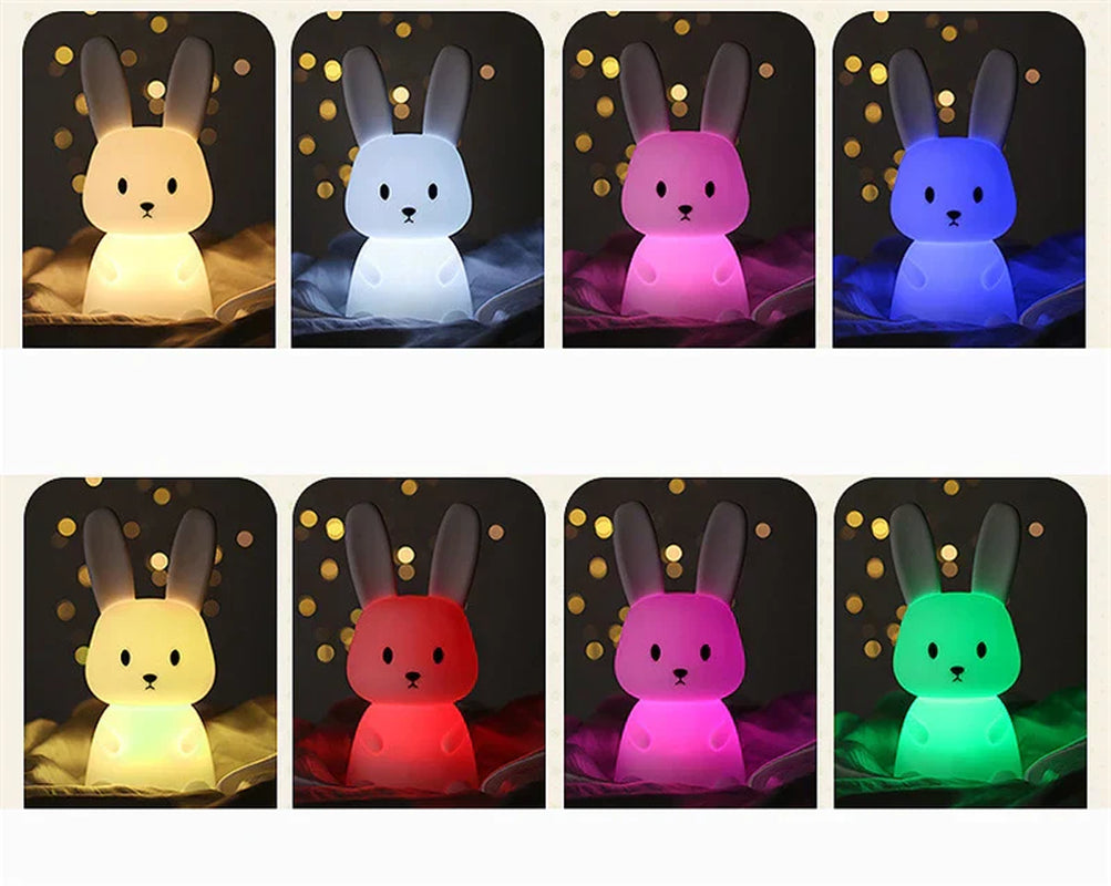 Freyza - Whimsical LED Night Light Collection | Touch Sensor Lamp with 7 Color Modes | Rechargeable for Kids' Bedroom