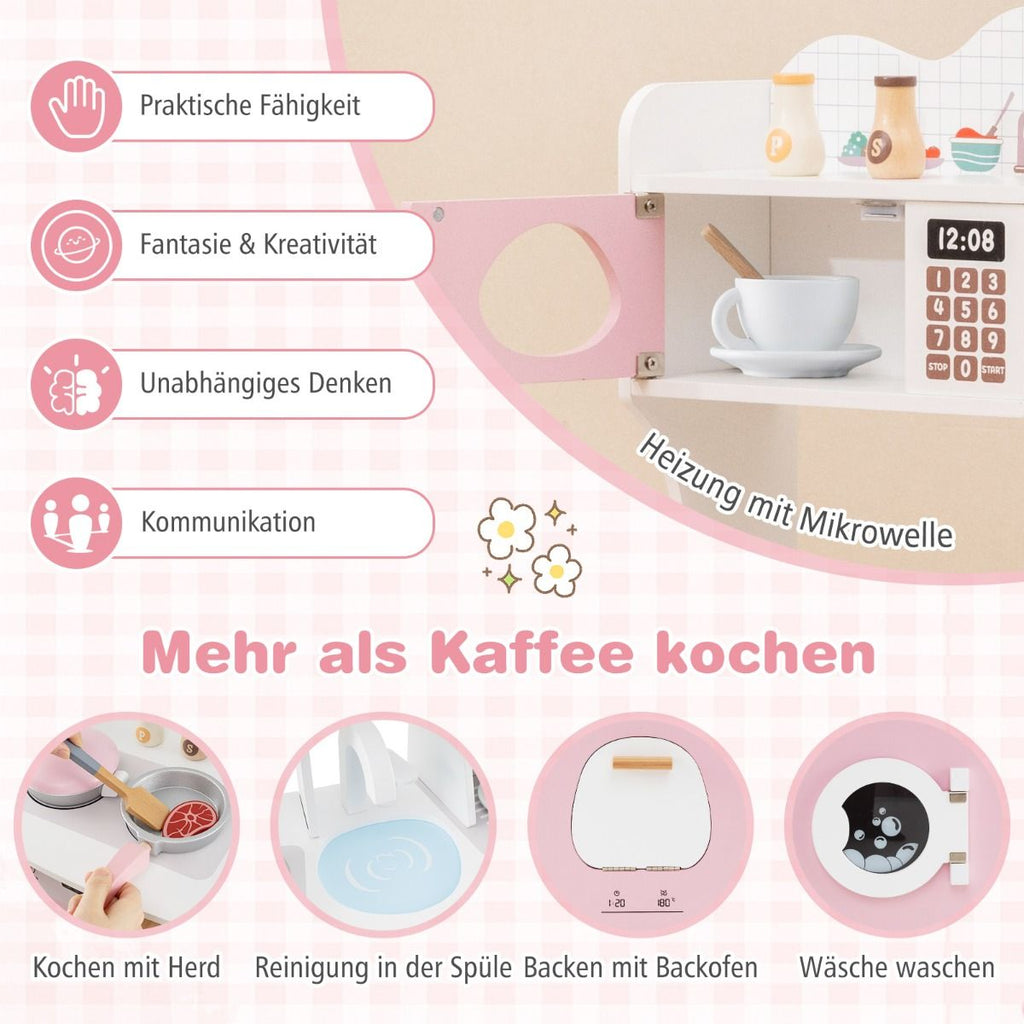 Kinderküche Mit Zubehör & Kaffeemaschine & Mikrowelle & Ofen Kinder Küche Spielküche