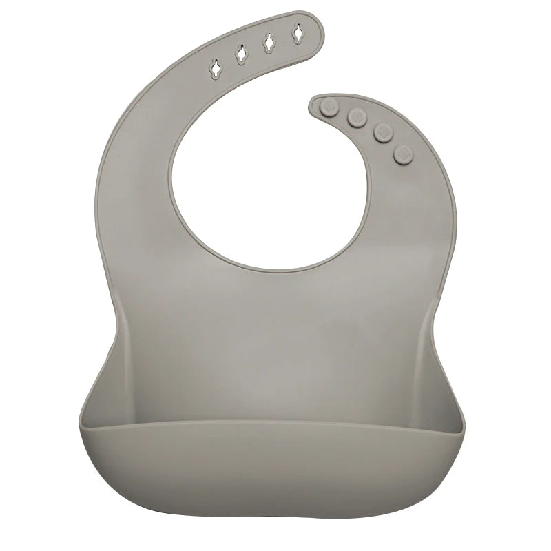 Best Gifts for Newborns Solid Silicone Baby Feeding Bibs Burp Cloths Bandana Fashionable Aprons Babador Breastplate Baby Stuff