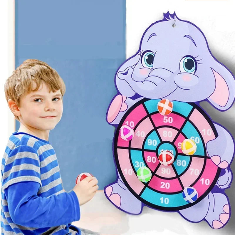 Educational Games Dart Board Baby Toy Stickey Ball Dart Indoor Sports Child Montessori Games for Children 3 to 7 Years