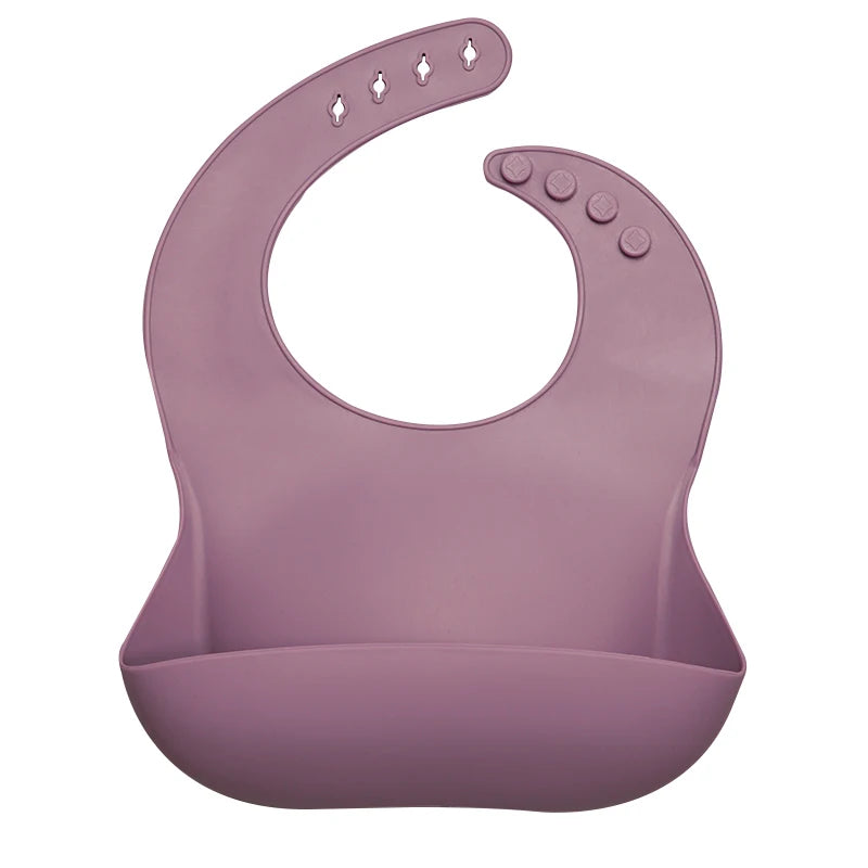 Best Gifts for Newborns Solid Silicone Baby Feeding Bibs Burp Cloths Bandana Fashionable Aprons Babador Breastplate Baby Stuff