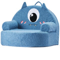 Uimoso Kindersofa Im Monster-Design Mit Armlehnen, Blau