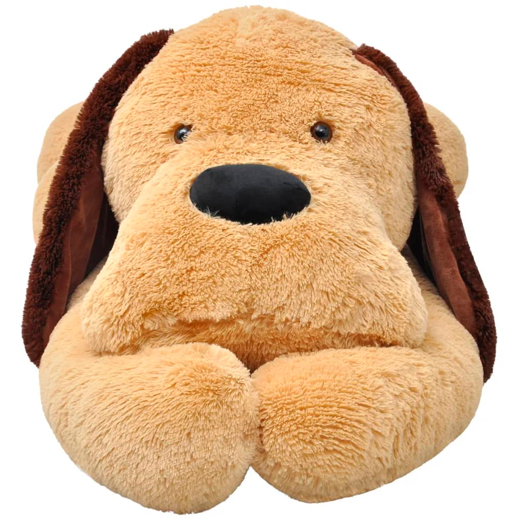 Plüschtier Stofftier Kuscheltier Stoffhund Liegend Geschenk Plüsch Vidaxl