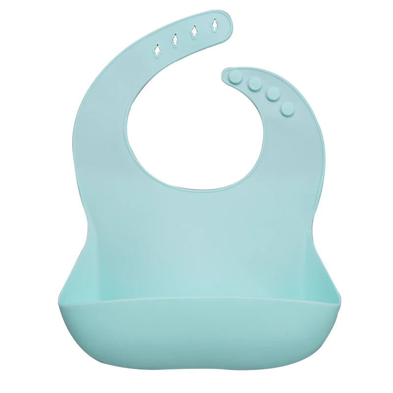 Best Gifts for Newborns Solid Silicone Baby Feeding Bibs Burp Cloths Bandana Fashionable Aprons Babador Breastplate Baby Stuff