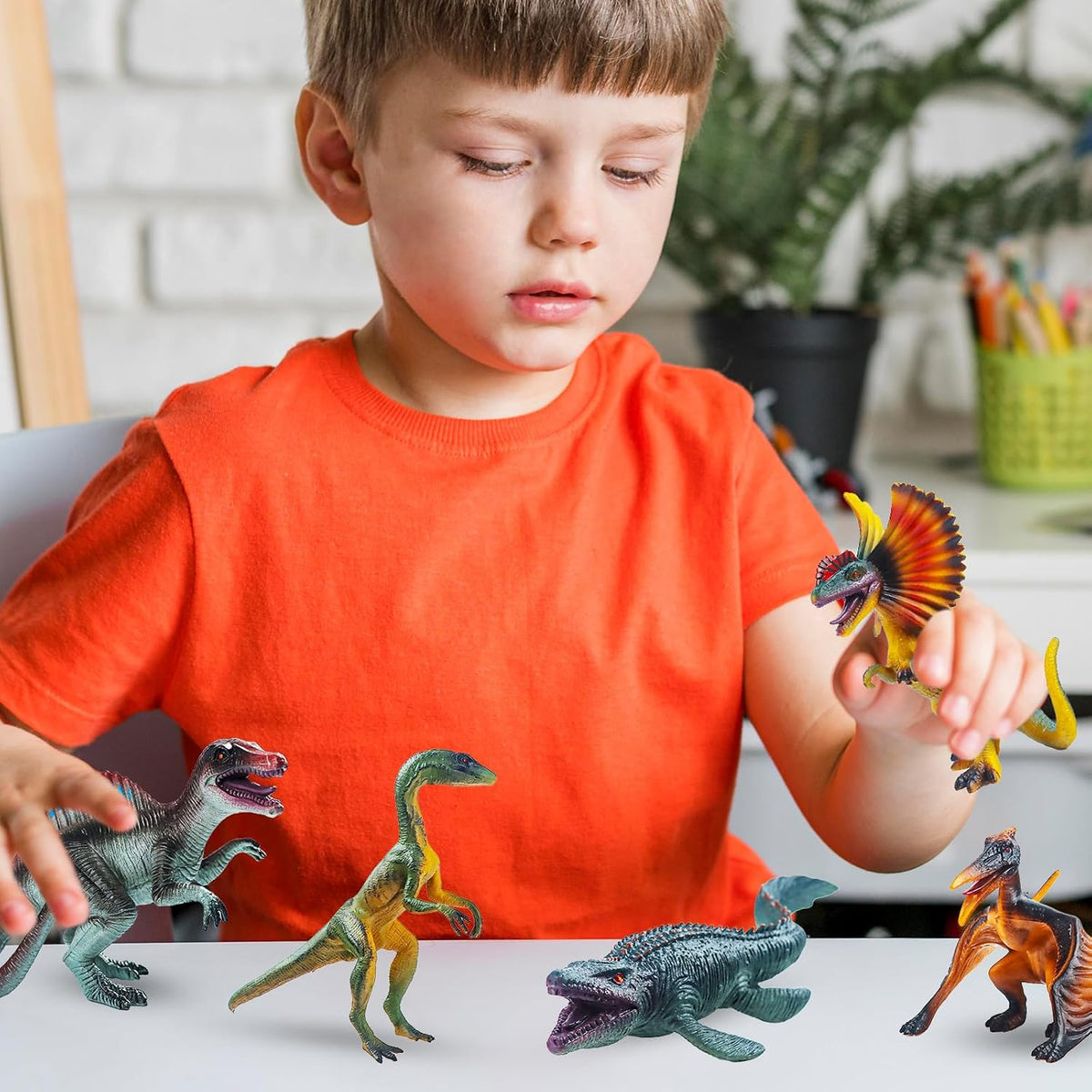8-teilig Dinosaurier Spielzeug Set, Dinosaurier Figuren Kinder, Dinosaurier Ornament Set, Mini Dinosaurier Modelle, Dinosaurier Figuren Spielset, Für Jungen Mädchen Geburtstagsgeschenk