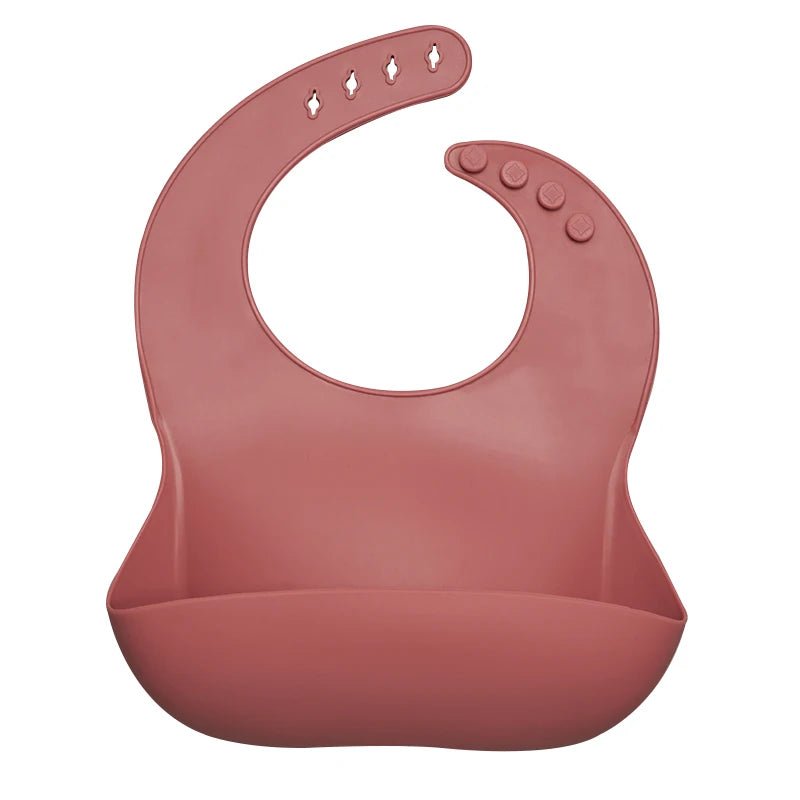 Best Gifts for Newborns Solid Silicone Baby Feeding Bibs Burp Cloths Bandana Fashionable Aprons Babador Breastplate Baby Stuff