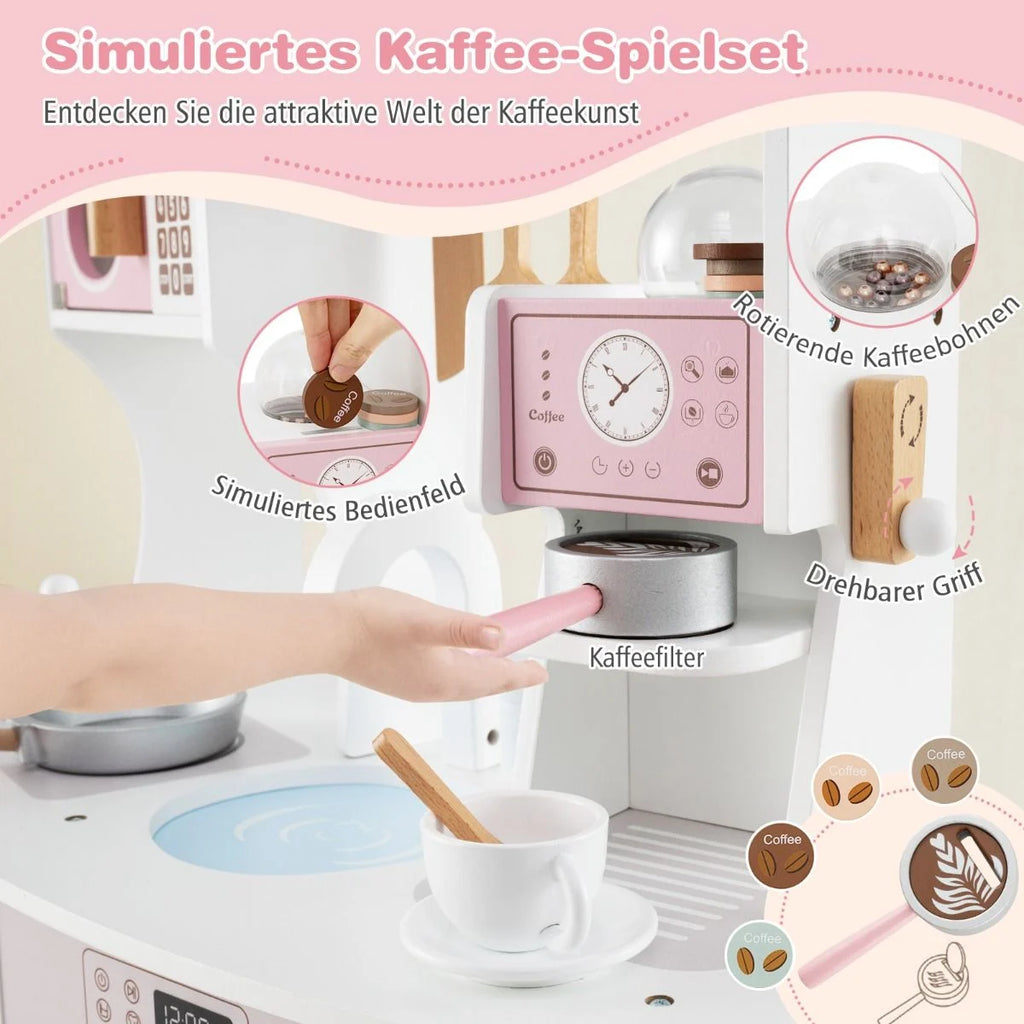Kinderküche Mit Zubehör & Kaffeemaschine & Mikrowelle & Ofen Kinder Küche Spielküche
