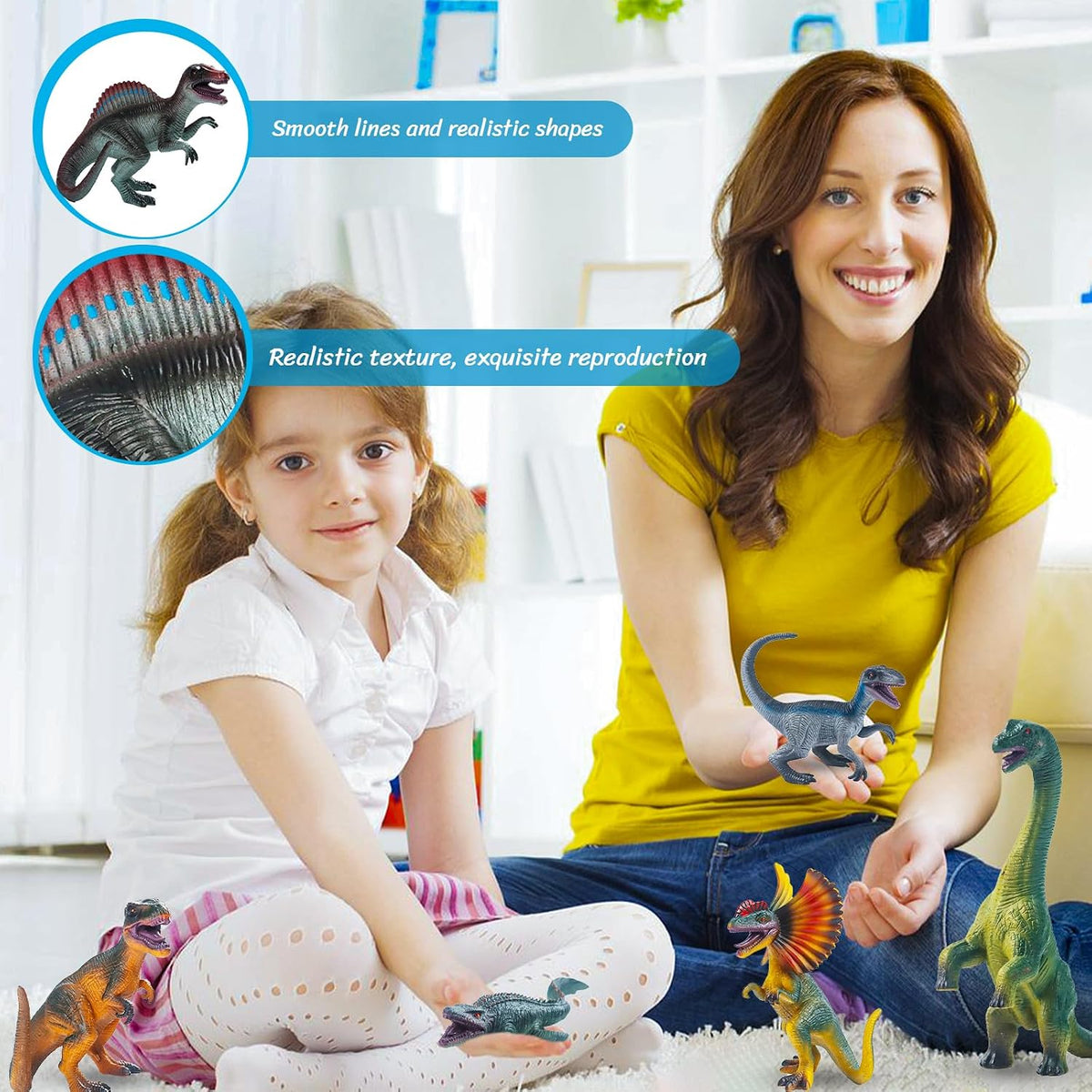 8-teilig Dinosaurier Spielzeug Set, Dinosaurier Figuren Kinder, Dinosaurier Ornament Set, Mini Dinosaurier Modelle, Dinosaurier Figuren Spielset, Für Jungen Mädchen Geburtstagsgeschenk