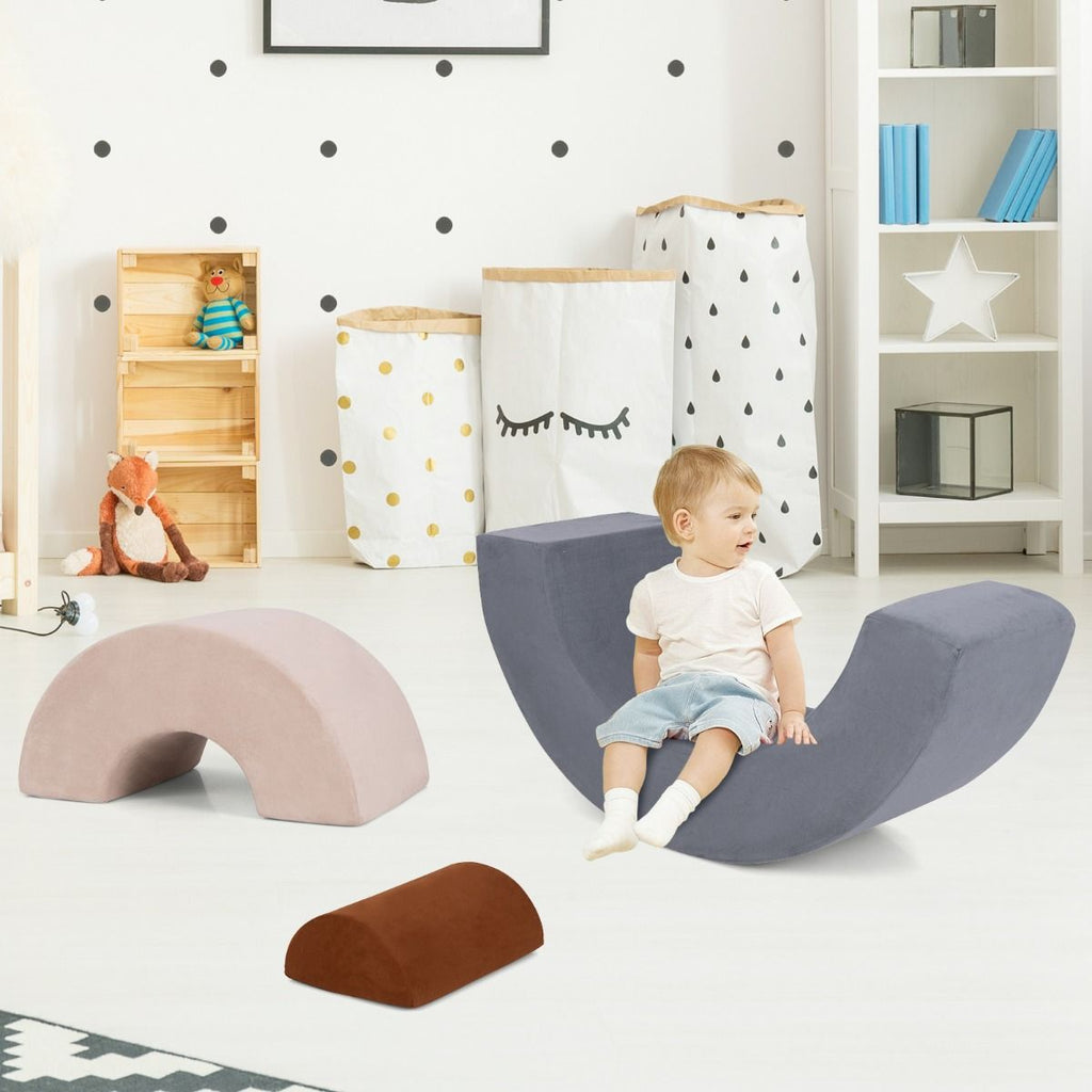 3-TLG. Softbausteine Schaumstoffbausteine Zum Klettern Und Krabbeln Für Babys