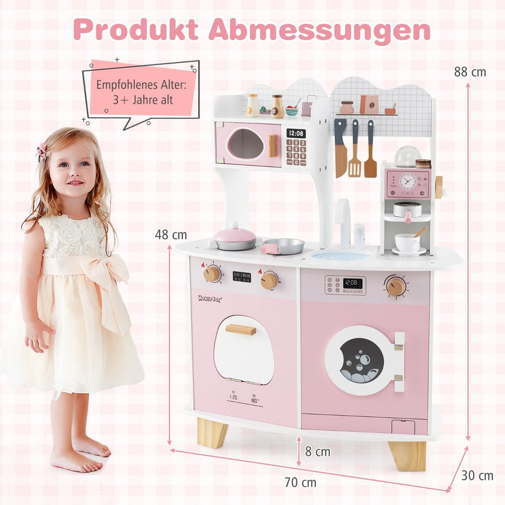 Kinderküche Mit Zubehör & Kaffeemaschine & Mikrowelle & Ofen Kinder Küche Spielküche