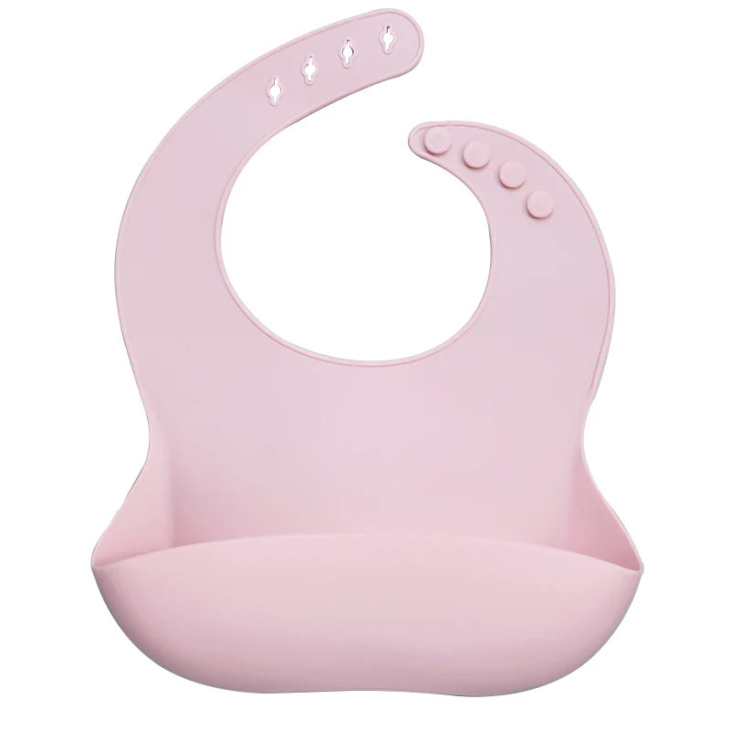 Best Gifts for Newborns Solid Silicone Baby Feeding Bibs Burp Cloths Bandana Fashionable Aprons Babador Breastplate Baby Stuff