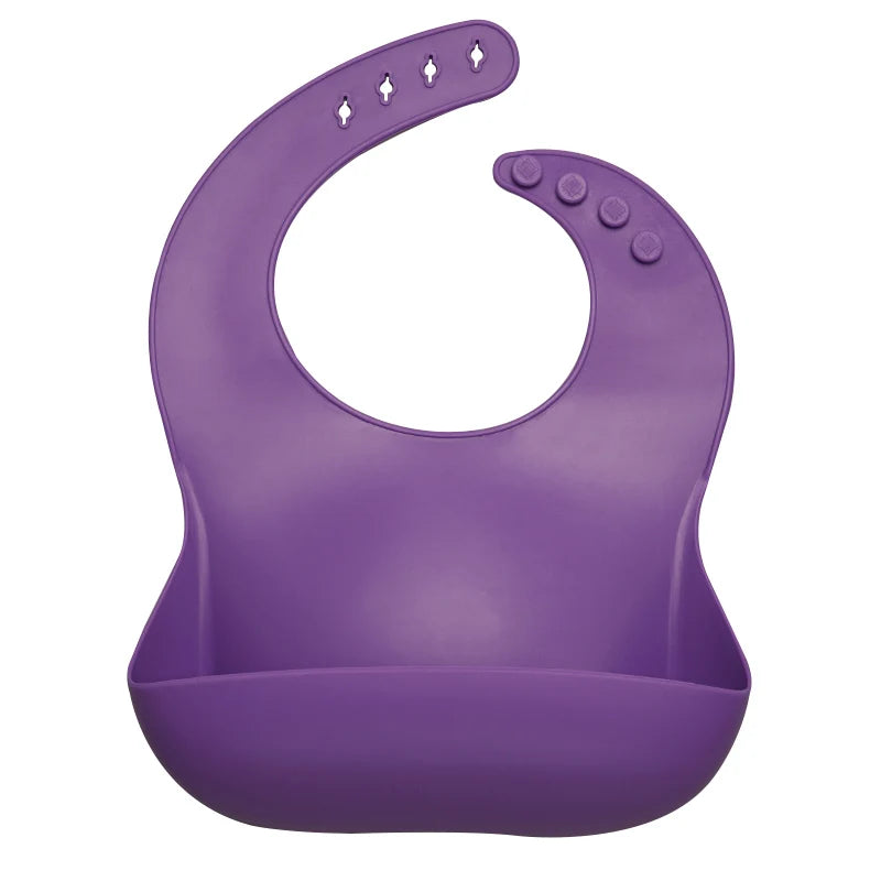 Best Gifts for Newborns Solid Silicone Baby Feeding Bibs Burp Cloths Bandana Fashionable Aprons Babador Breastplate Baby Stuff