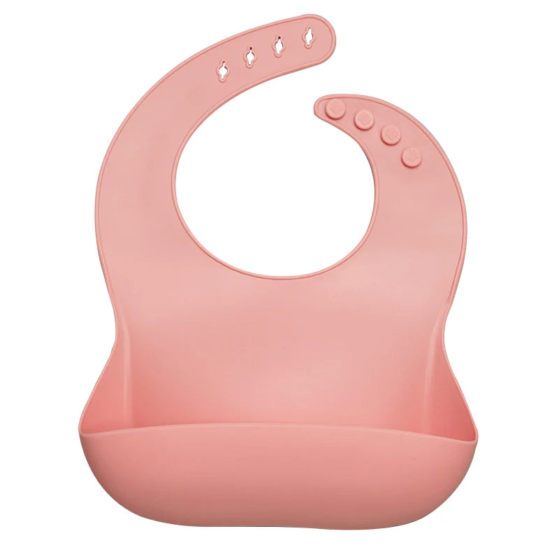 Best Gifts for Newborns Solid Silicone Baby Feeding Bibs Burp Cloths Bandana Fashionable Aprons Babador Breastplate Baby Stuff