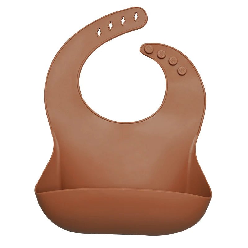 Best Gifts for Newborns Solid Silicone Baby Feeding Bibs Burp Cloths Bandana Fashionable Aprons Babador Breastplate Baby Stuff