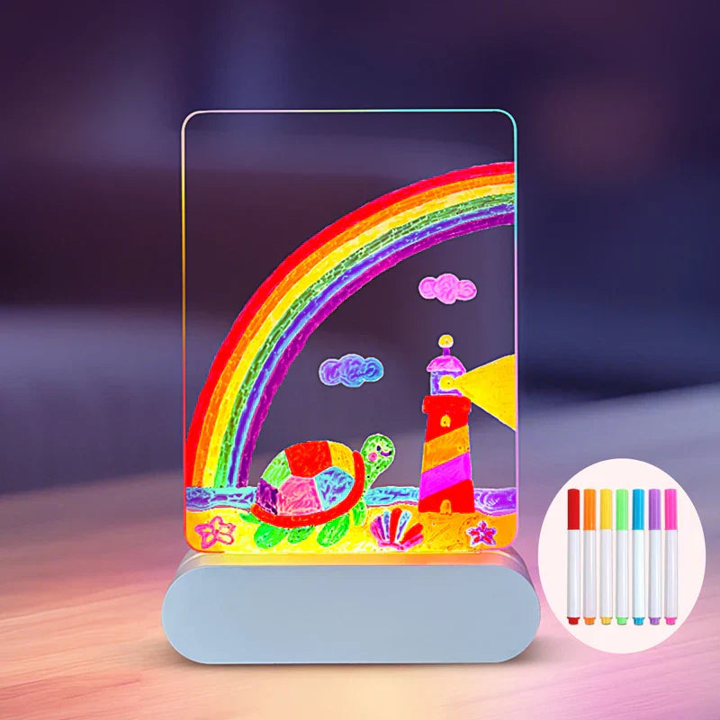 LED Drawinglight™ – Creative Wall Art Night Light for Kids with Glow Pens