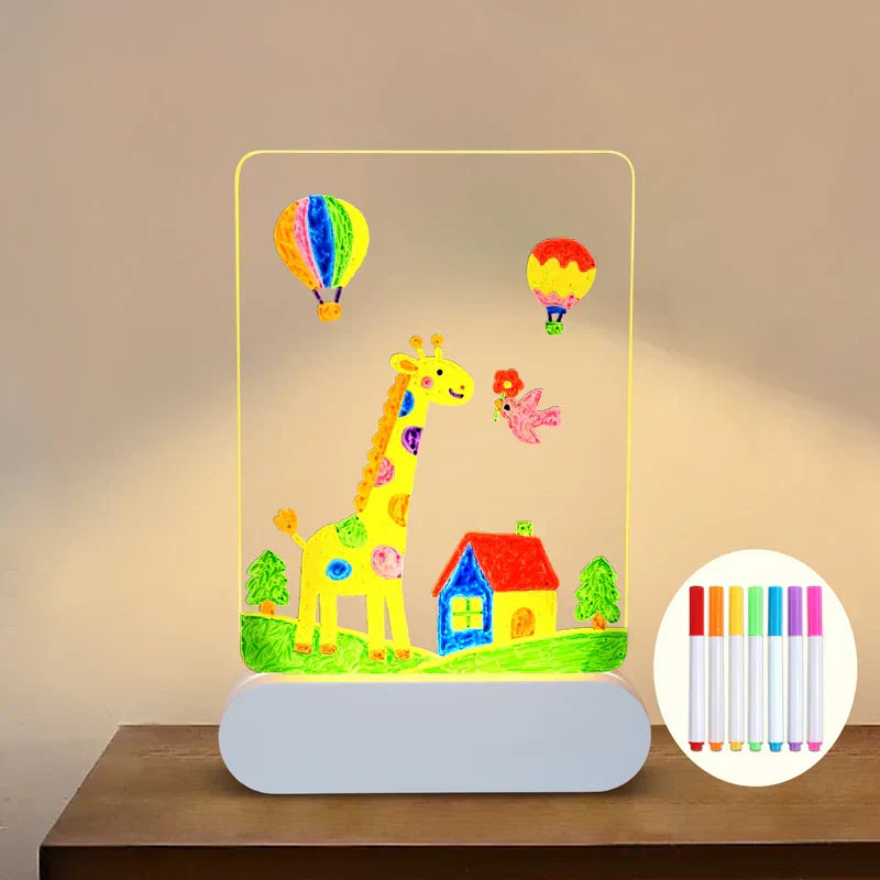 LED Drawinglight™ – Creative Wall Art Night Light for Kids with Glow Pens