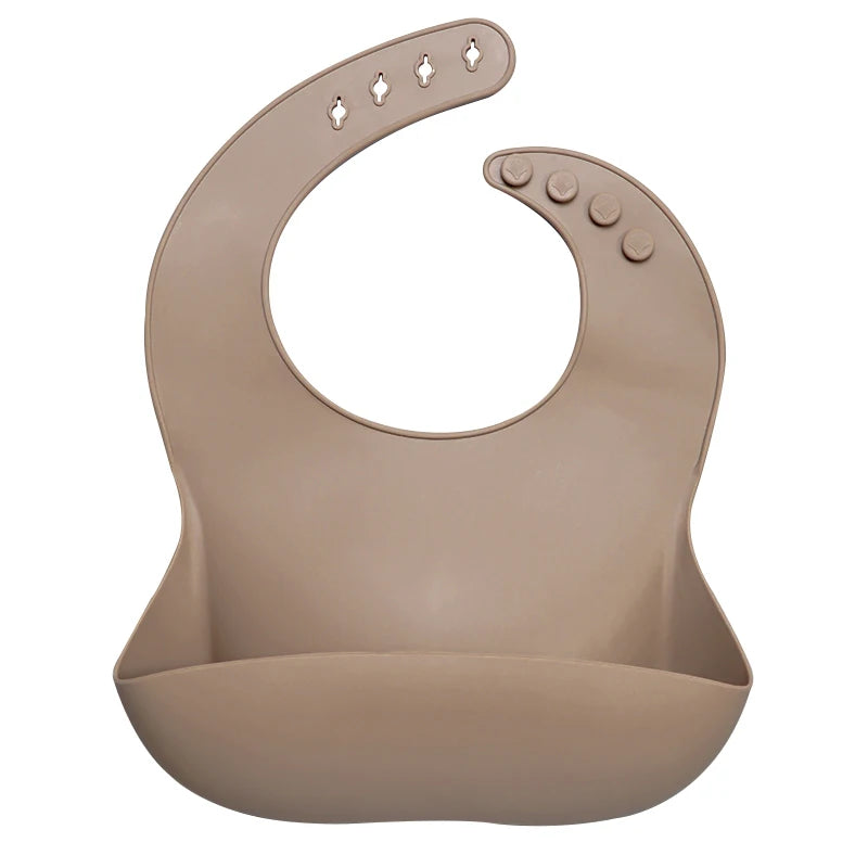 Best Gifts for Newborns Solid Silicone Baby Feeding Bibs Burp Cloths Bandana Fashionable Aprons Babador Breastplate Baby Stuff
