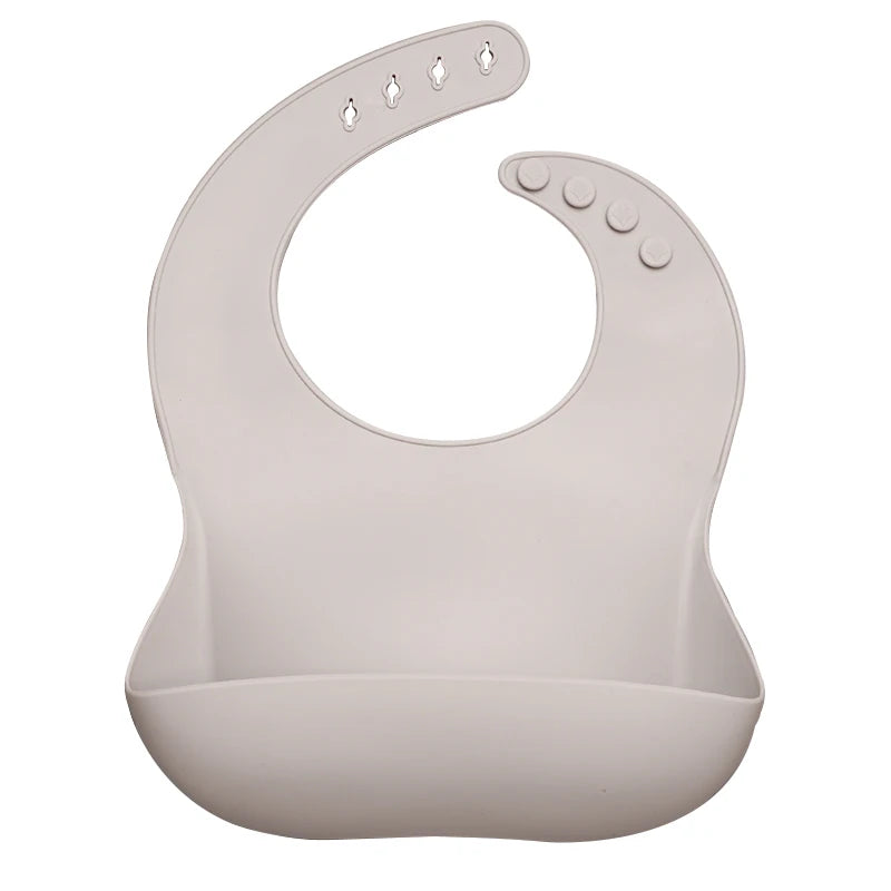 Best Gifts for Newborns Solid Silicone Baby Feeding Bibs Burp Cloths Bandana Fashionable Aprons Babador Breastplate Baby Stuff