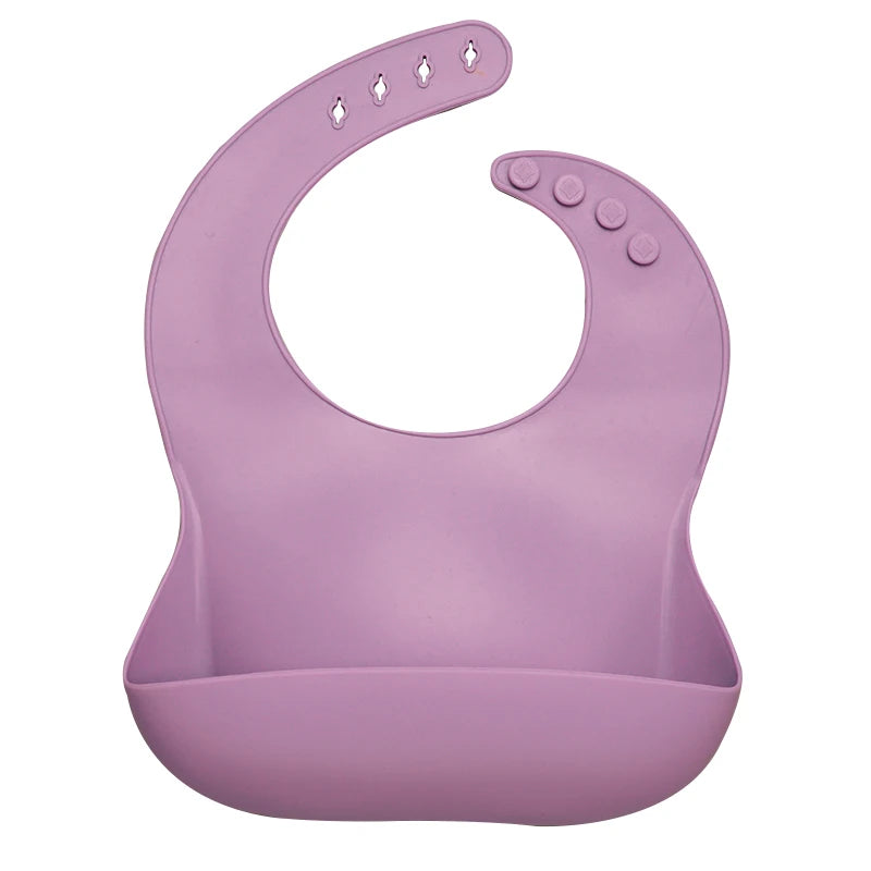 Best Gifts for Newborns Solid Silicone Baby Feeding Bibs Burp Cloths Bandana Fashionable Aprons Babador Breastplate Baby Stuff