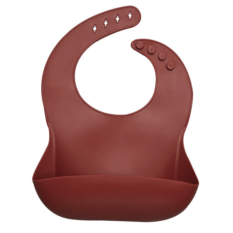 Best Gifts for Newborns Solid Silicone Baby Feeding Bibs Burp Cloths Bandana Fashionable Aprons Babador Breastplate Baby Stuff