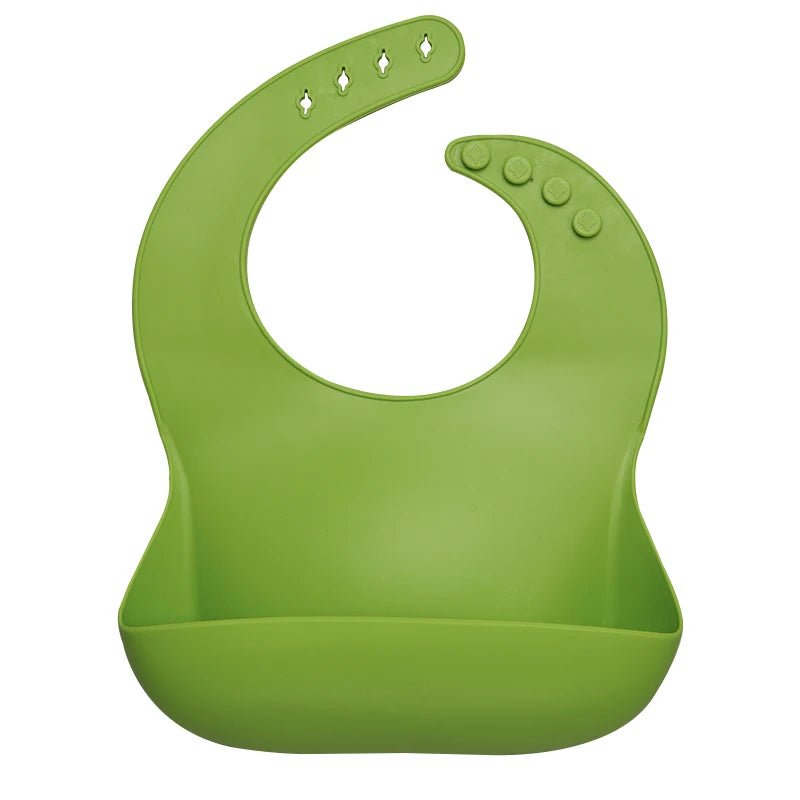 Best Gifts for Newborns Solid Silicone Baby Feeding Bibs Burp Cloths Bandana Fashionable Aprons Babador Breastplate Baby Stuff