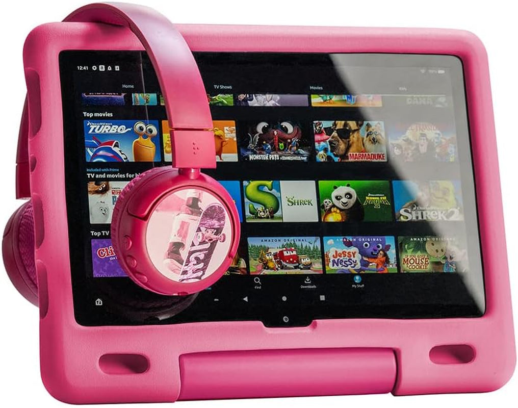 Brandneu Und „Made for Amazon“: Bluetooth-Kinderkopfhörer Buddyphones Poptime Pro Mit Lautstärkebegrenzung Und Bügelmikrofon (Alter: 3-12 Jahre), Pink