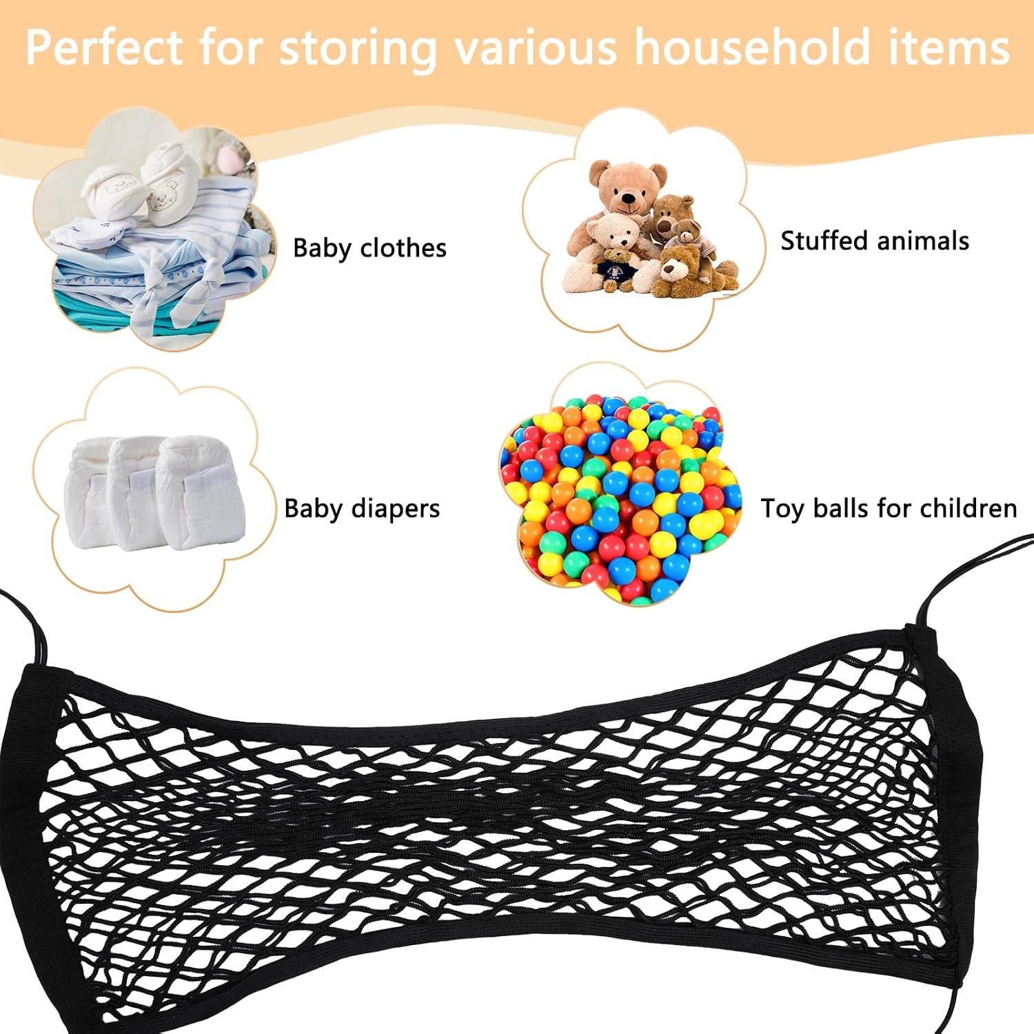 Bettseite Stofftier Organizer, Kuscheltier Aufbewahrung Netz, Boho Makramee Stofftier Hängematte Hängend Spielzeug Organizer Spielzeug Kuscheltier Aufbewahrung Netz