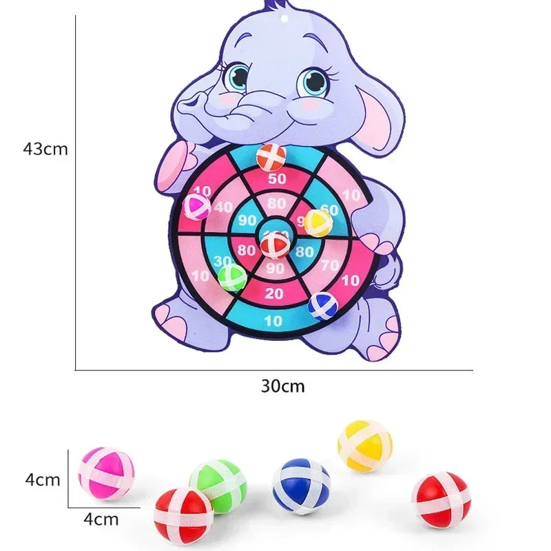 Educational Games Dart Board Baby Toy Stickey Ball Dart Indoor Sports Child Montessori Games for Children 3 to 7 Years