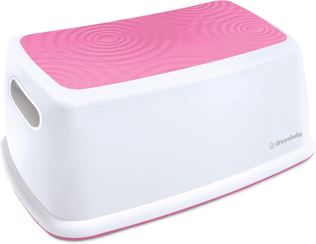 Easy-Up Toddler & Me Premium Step Stool - Anti-Slip Base & Sure-Grip Topper - Supports up to 145Kg - Easy to Clean, Lightweight and Durable Step up for Toddlers, Kids & Adults - Pink