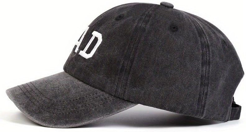 Mom Und Dad Baseball Cap – MOM & DAD Paar Set – Besticktes Washed Denim, Verstellbar, Geschenk Für Paare, Eltern,Unisex Baseballmütze
