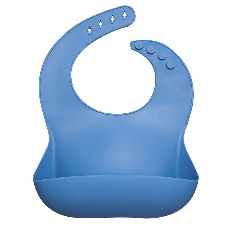 Best Gifts for Newborns Solid Silicone Baby Feeding Bibs Burp Cloths Bandana Fashionable Aprons Babador Breastplate Baby Stuff