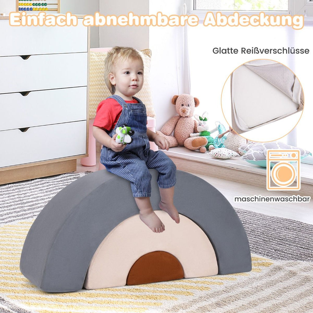 3-TLG. Softbausteine Schaumstoffbausteine Zum Klettern Und Krabbeln Für Babys