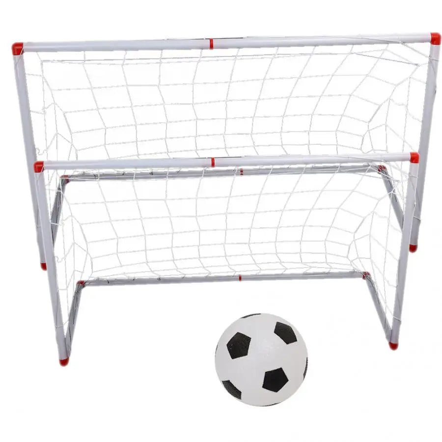 106/120Cm Indoor Outdoor Mini Children Football Soccer Goal Post Net Set with Ball Pump Kids Football Sport Toy Official Size
