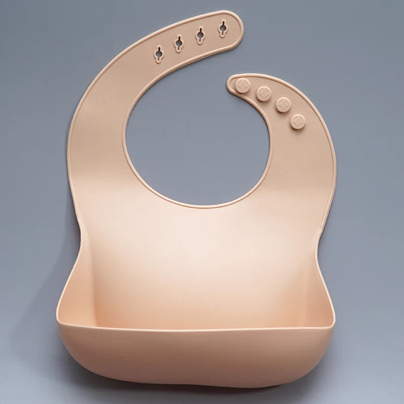 Best Gifts for Newborns Solid Silicone Baby Feeding Bibs Burp Cloths Bandana Fashionable Aprons Babador Breastplate Baby Stuff