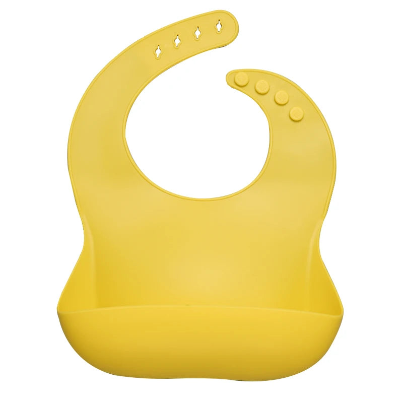 Best Gifts for Newborns Solid Silicone Baby Feeding Bibs Burp Cloths Bandana Fashionable Aprons Babador Breastplate Baby Stuff