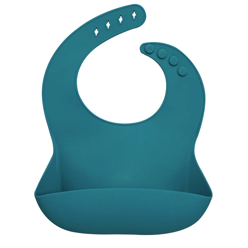 Best Gifts for Newborns Solid Silicone Baby Feeding Bibs Burp Cloths Bandana Fashionable Aprons Babador Breastplate Baby Stuff