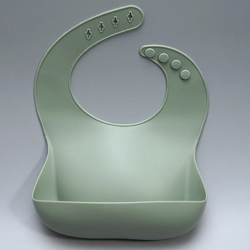 Best Gifts for Newborns Solid Silicone Baby Feeding Bibs Burp Cloths Bandana Fashionable Aprons Babador Breastplate Baby Stuff